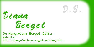 diana bergel business card